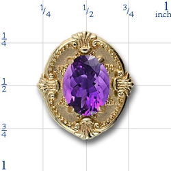 81005 Amethyst Bracelet Slide 